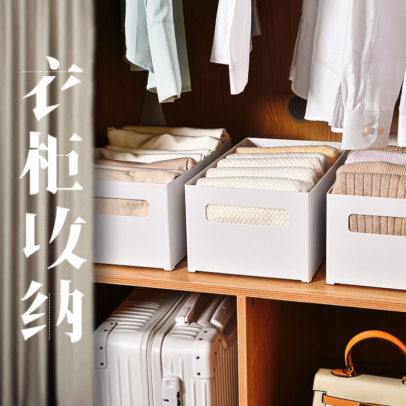 Japanese-style right-angle storage box, kitchen cabinet partition storage box, extraction desktop sundries sorting, deep cabinet storage basket