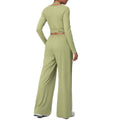 New brushed fleece quick-dry yoga outfit set - three-piece activewear with drawstring and tie details for sports, outdoor training, running, and fitness