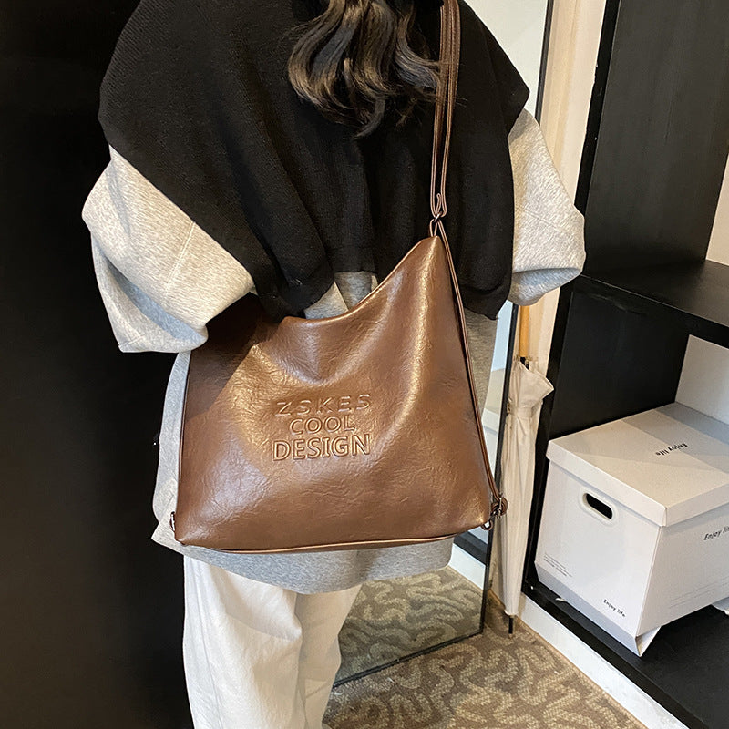 New product, simple style, advanced texture, niche Korean tote bag, women's multi-back method, light commuter backpack