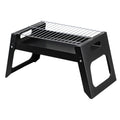 Outdoor bbq grill, portable folding charcoal grill for home use, wood burning bbq pit for outdoor cooking and camping