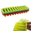 Cylindrical silicone ice cube tray mold - 10-cavity finger mold for cookies, ice pops, ice cubes, and chocolate diy