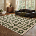 Carpet living room green persian style coffee table soundproof floor mat large area full medieval style waterproof carpet bedroom