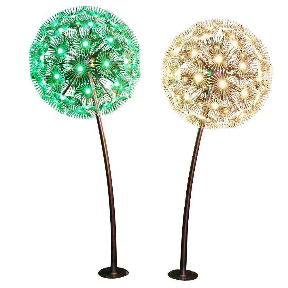 LED hard fiber dandelion landscape light outdoor square modeling light acrylic dandelion light lighting lawn light