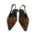 Za2025winternew arrivalclassyflats leopard print pointed toe elegant toe flats fashioneasiest for matchflats high quality
