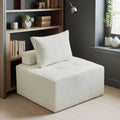 Same-day delivery module block sofa living room sofa chair free combination simple modern cream cat claw leather tofu block