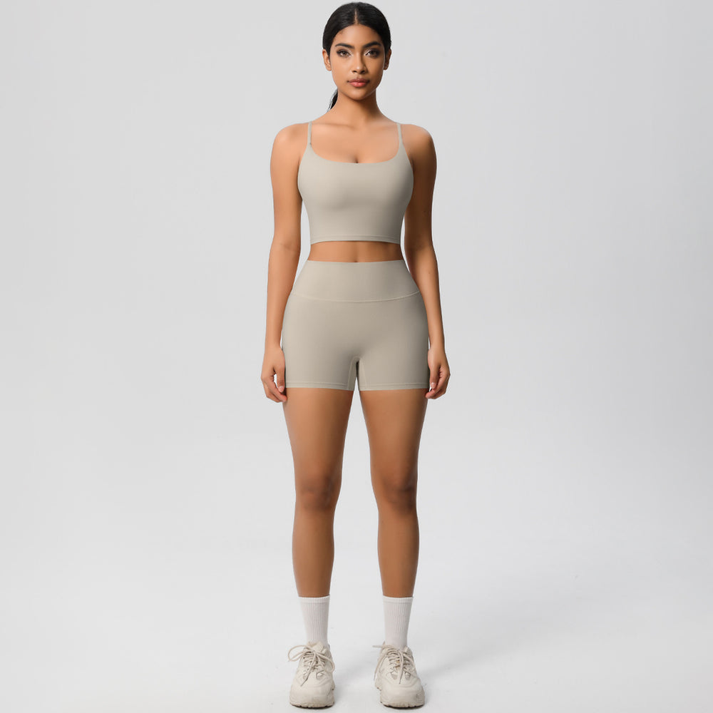 Spring/summer outdoor casual running yoga outfit set - new cloud-like quick-dry compression sportswear set for running and fitness
