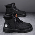 Boots men's spring 2025new arrivalabrasion resistant men's shoes workwear boots men's british style casual shoes rhubarb boots trendy shoes