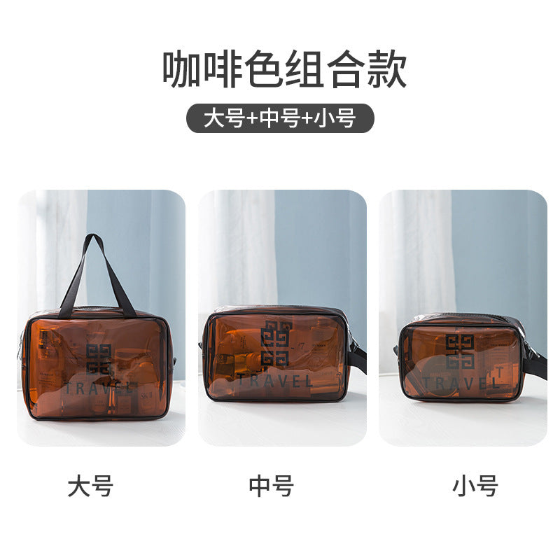 Wash bag Travel storage Premium waterproof pvc storage bag Cosmetic bag Portable portable cosmetic bag Transparent