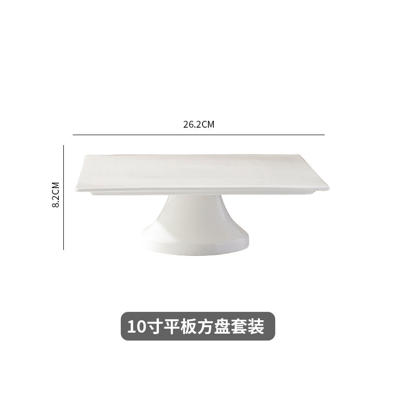Dessert plate display stand set, cake tray, afternoon tea tableware, snack holder, cold food plate, tea break platter