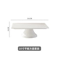 10inch tall square plate set