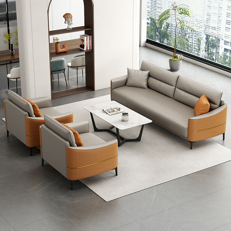 Saint-li office sofa and coffee table set - business reception office sofa for meetings and negotiations