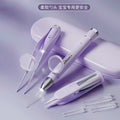 Rechargeable children's luminous ear scoop, baby ear scoop with light, ear tweezers, nose clip, ear picking tool, portable