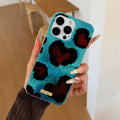 Tinfoil leopard print mobile phone case suitable for apple 17promax/16 anti-fall protective case wholesale apple 17pro