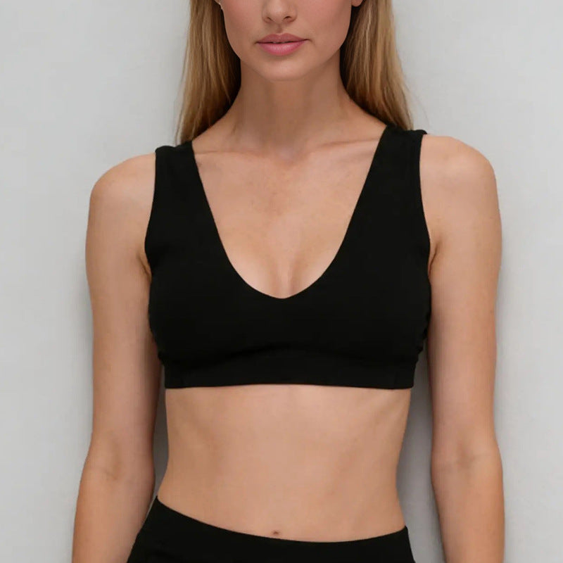 new arrival push-up bubble wrap belt chest pad running sports intimates bra high waist three-quarter shorts yoga suit
