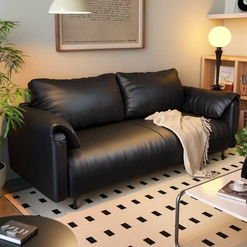 Sofa living room small apartment 2026 new arrival rental room double three-person rest area elephant ears lazy fabric sofa