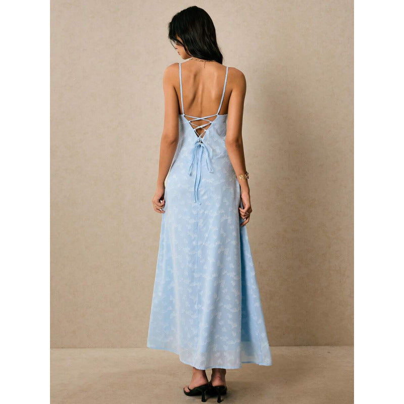 fashionnew arrivalfashionelegant strap elegantcasual vacation long suspender dress