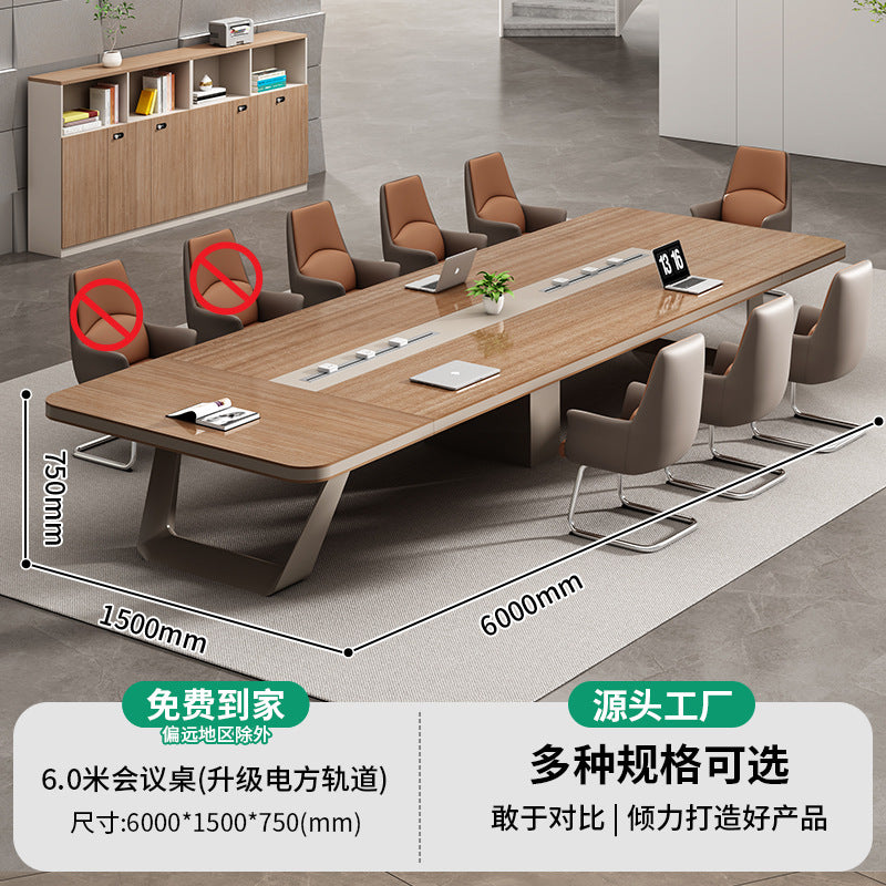 Saint li conference table training office furniture panel rectangular table office large casual modern table and chair combination