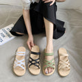 Two-wear sandals for women, summer outwearnew arrival, summer k-styleeasiest for matchpopularflatsfashion roman style soft bottom beach seaside