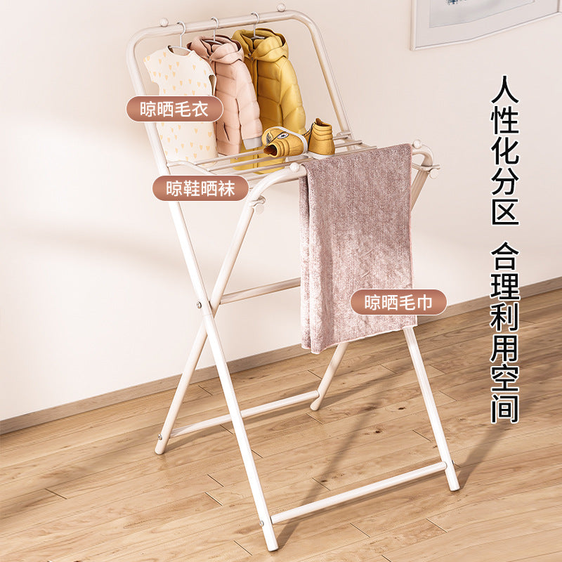 Foldable clothes drying rack balcony clothes drying rack foldablefor home clothes rack floor heater small drying clothes rack