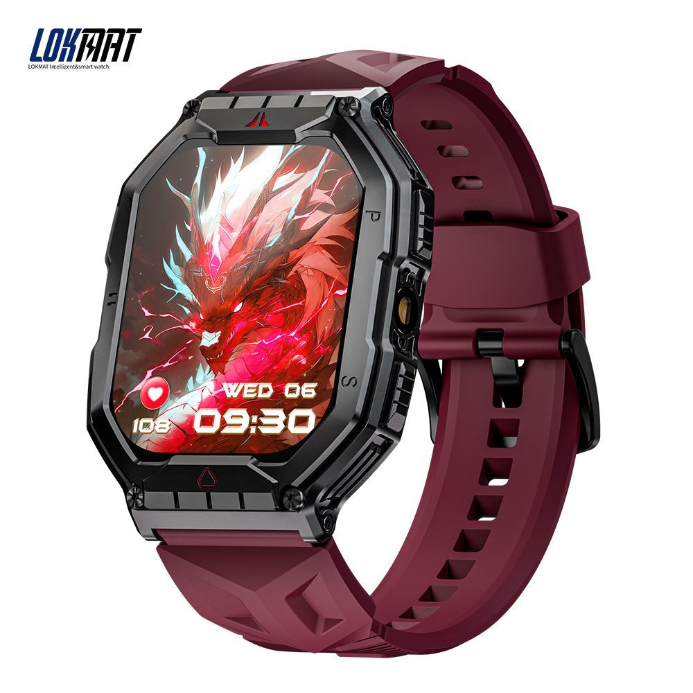Lokt new smart watch compass flashlight altimeter barometer tech-style call authentic men's watch