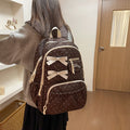Korean style ins-style bowknot polka dot cute girly backpack - fresh & chic backpack for middle school and college girls