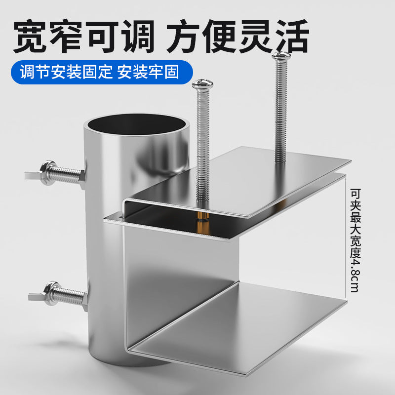 Sunshade umbrella holder for electric bikes and tricycles - complete set for market stalls - secure, metal, and stable