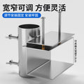 Sunshade umbrella holder for electric bikes and tricycles - complete set for market stalls - secure, metal, and stable