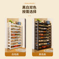 Household steel shoe rack door floor-standing multi-layer storage rack simple shoe cabinet entrance door rear storage rack