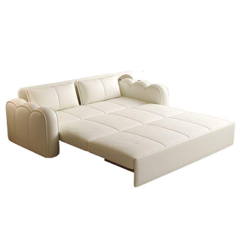 Sofa bed all-in-one dual-purpose small apartment multi-functional foldable living room cream foldable bedroom telescopic double sofa