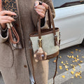 Autumnew arrival large capacity bucket bag for women easiest for matchtrendyolcommutersatchel bag casual high-looking retro shoulder bag