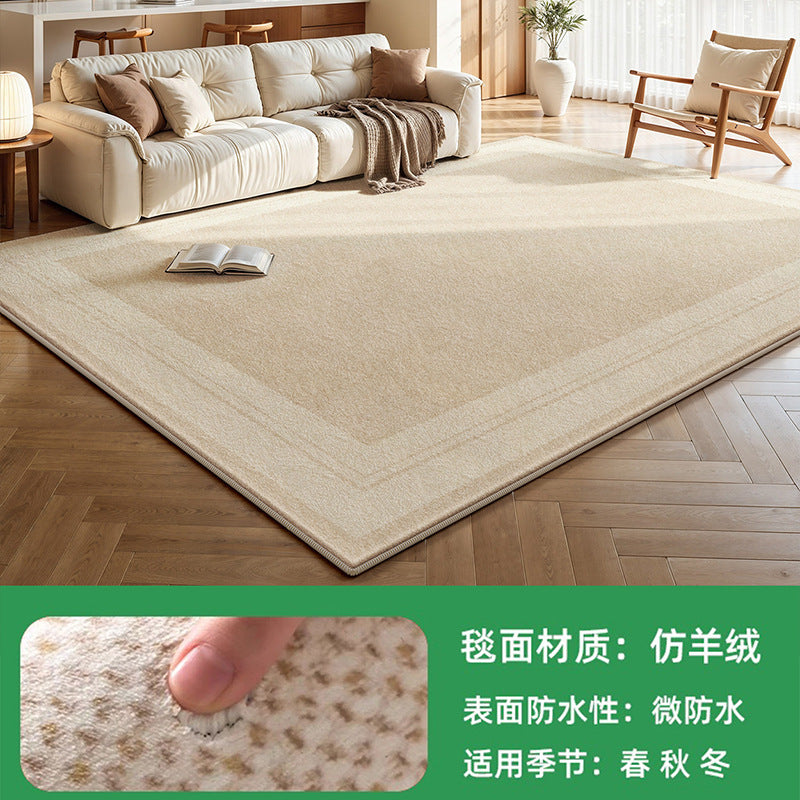 Removable and washable carpet, living room modern cream style bedroom sofa, machine washable double layer floor mat, accessible luxuryclassy carpet