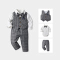 Baby spring & fallnew arrival first birthday dress boys gentleman suit kids vest small suit catching week clothes