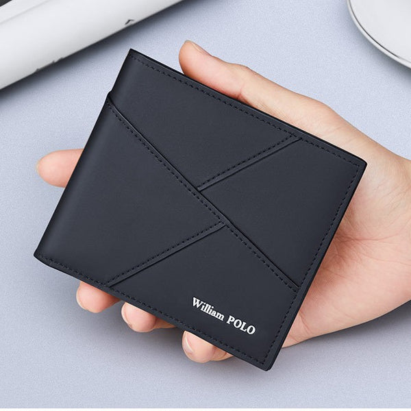 Emperor Paul Wallet Men's Premium Sense Short Wallet Casual Wallet Men's First Layer Cowhide Horizontal Leather Wallet Tide