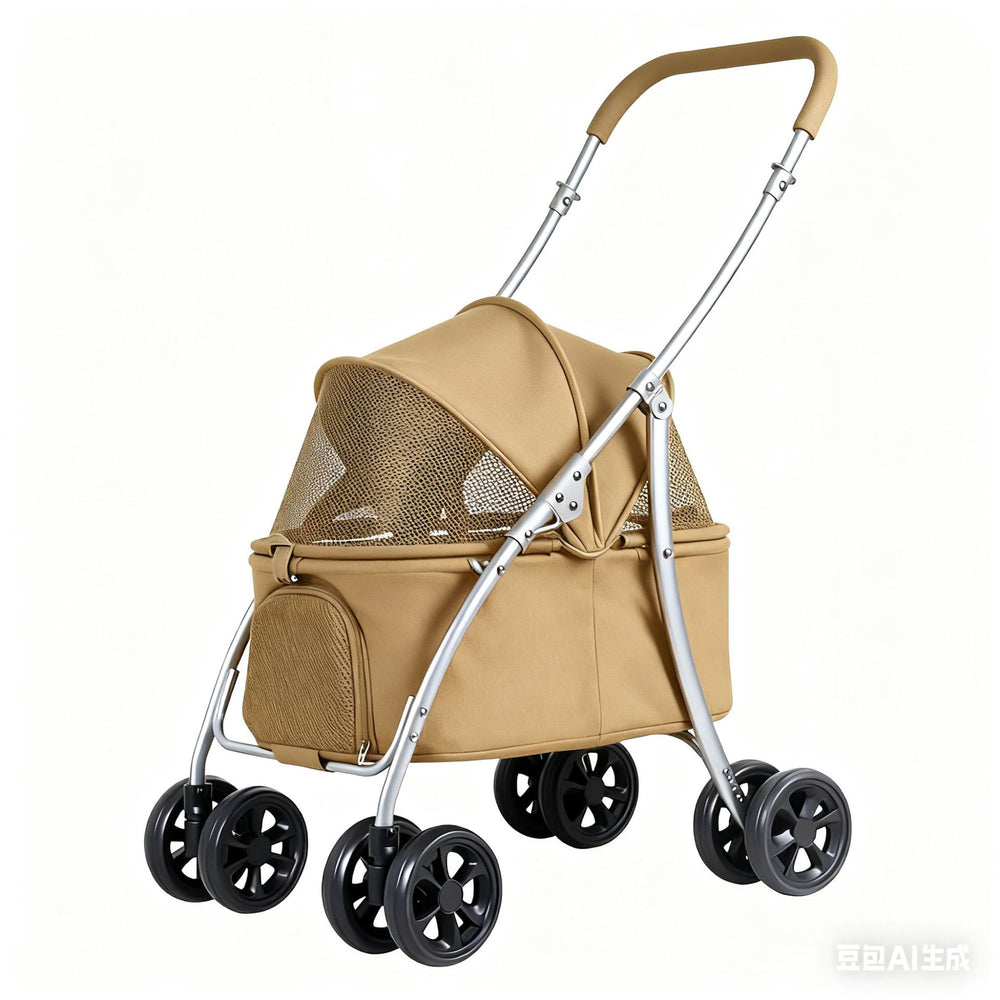 Pet stroller - lightweight & foldable for cats, puppies, and small dogs - perfect for outdoor adventures