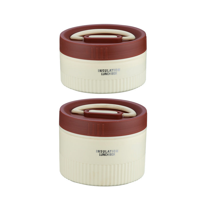 Student insulated lunch box, office worker bento box, stainless steel lunch container, soup jar, microwaveable, portable