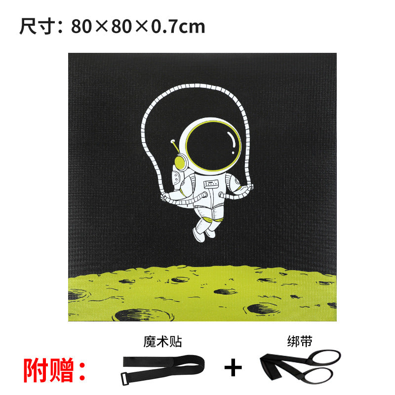 Extra-large pvc yoga mat for men - high-density, thickened, shock-absorbing, noise-reducing, non-slip gym mat for exercise equipment