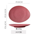 14.9inch plate-kiln turns red