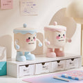 New arrivalcute desktop trash can mini small sundries storage tube student dormitory office covered trash basket