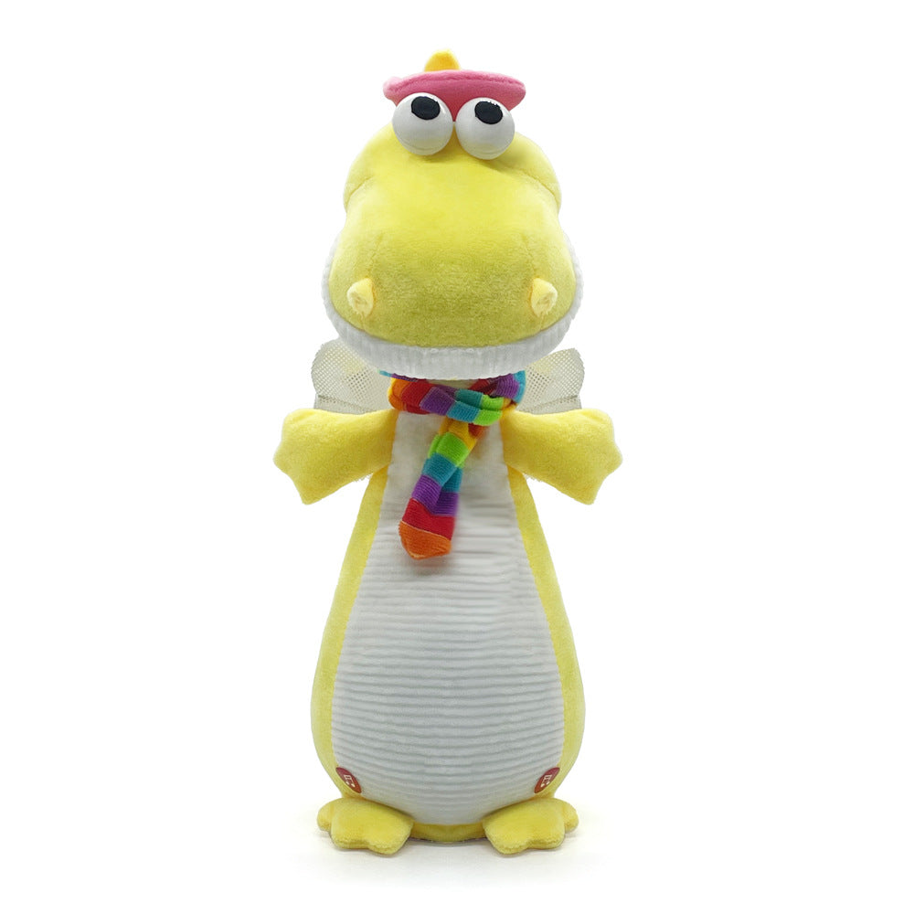trending plush toy: electric cartoon dinosaur toy that sings, dances, records, learns to speak, and is an interactive decorative piece