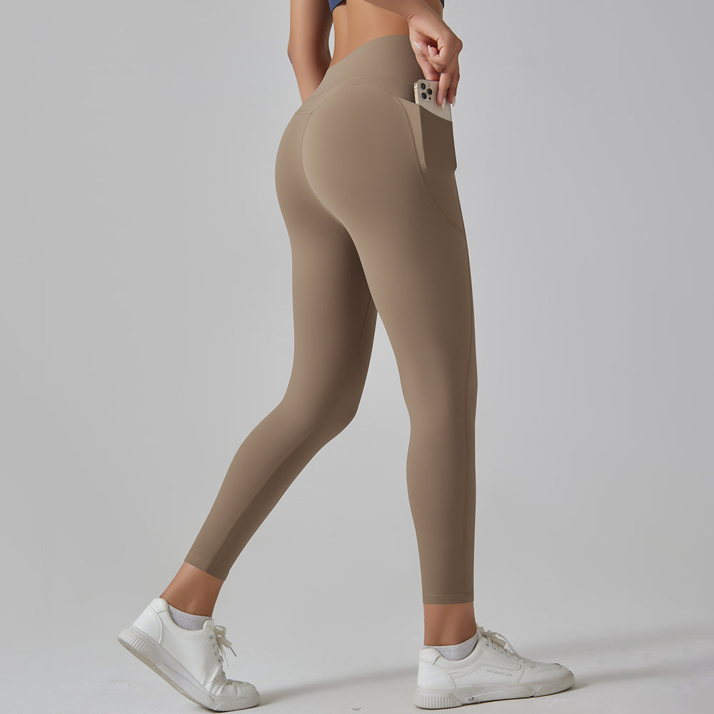 High-strength, barely-there feel, tight-fitting pocket yoga pants. seamless, high-waisted, butt-lifting, tummy-control workout leggings. high-stretch, breathable fitness pants