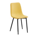 Hotel for homemulti-coloraccessible luxury leather casual reception chair carbon steel frame casual chair pressure resistant spoon chair dining chair