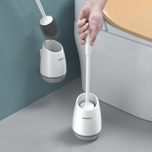 Toilet brush No dead ends Household toilet Wall-mounted cleaning brush With base Wall-mounted toilet rack set