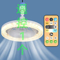 E27 screw-in bulb crystal fan light - integrated smart remote control crystal chandelier for home, bedroom, and kitchen