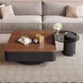 Chinoiserieretro solid wood coffee table living room for home small apartment medieval style walnut color solid wood square coffee table combination