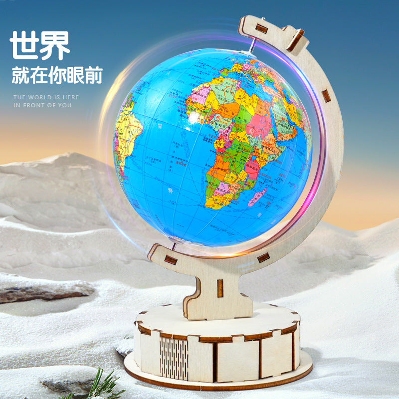 Science and technology small production, primary and secondary school students DIY handmade globe material package, children's geography model teaching aids