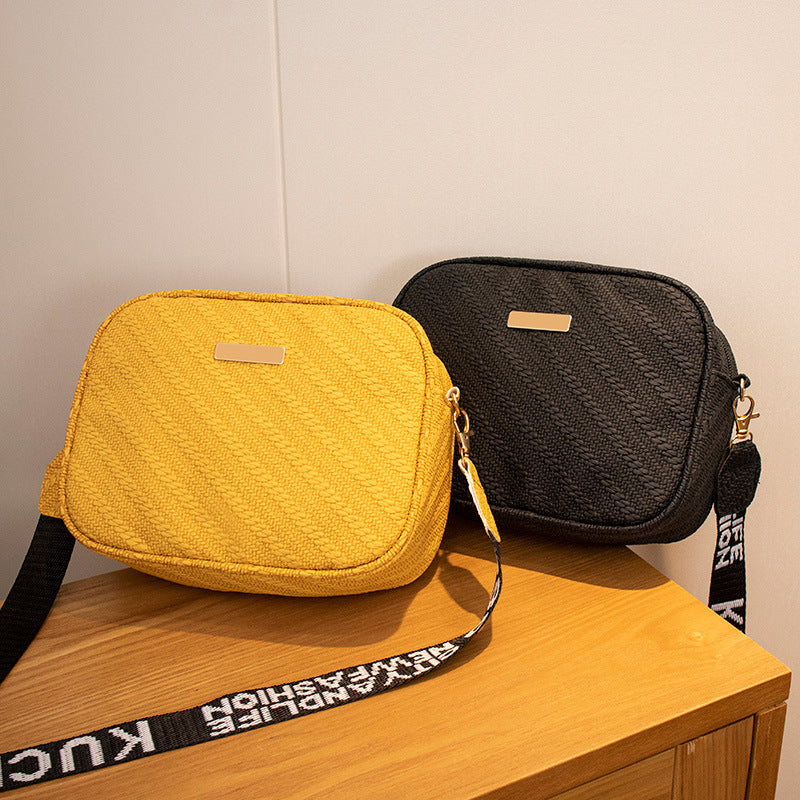 Embossed camera bag new 2023ladies bag printed shoulder strap mobile phone bag  bag women's versatile women's bag