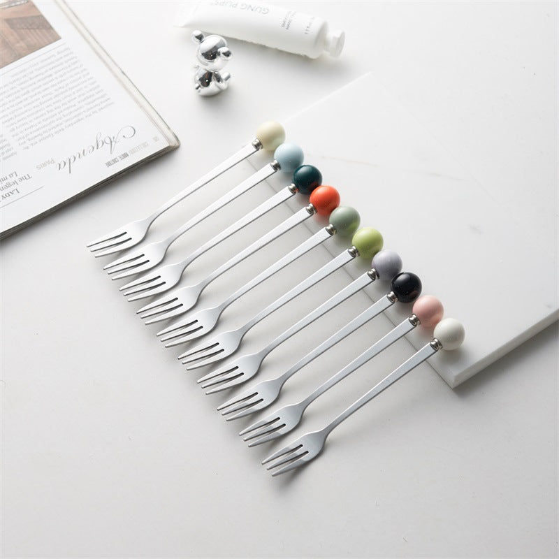 New arrival spoon stainless steel high-looking fork and spoon decal size can be customized for home coffee spoon and fork customization
