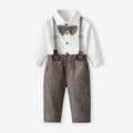 Children's suit boys' spring autum wear white shirt children's wear overalls gentleman's one year old dress factory personalized