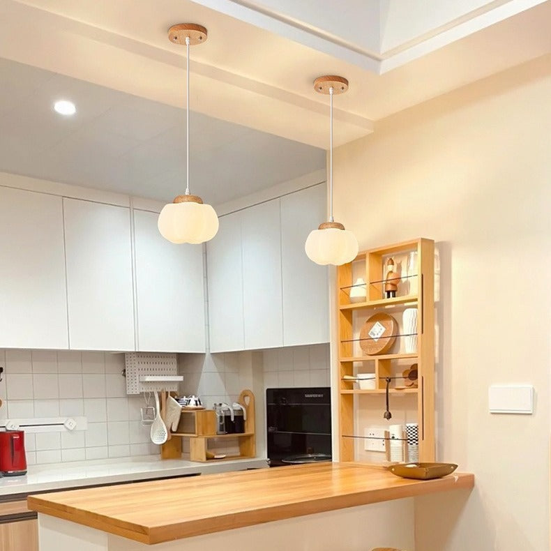 Log Cream Wind Restaurant Chandelier Bedroom Bedside Chandelier Creative Cotton Dining Table Bar Lighting Factory Direct Sales