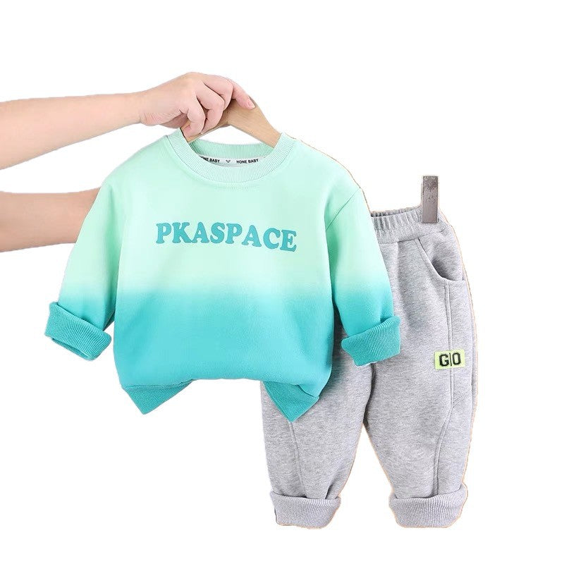 Boys' fall/winter outfit set : trendy and stylish kids' clothing, cool and fashionable baby clothes, popular and chic hoodie set